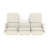 3-seater Chenille Fabric Sofa Equipped With 3 Lumbar Support Pillows And Two Footrest-912533016