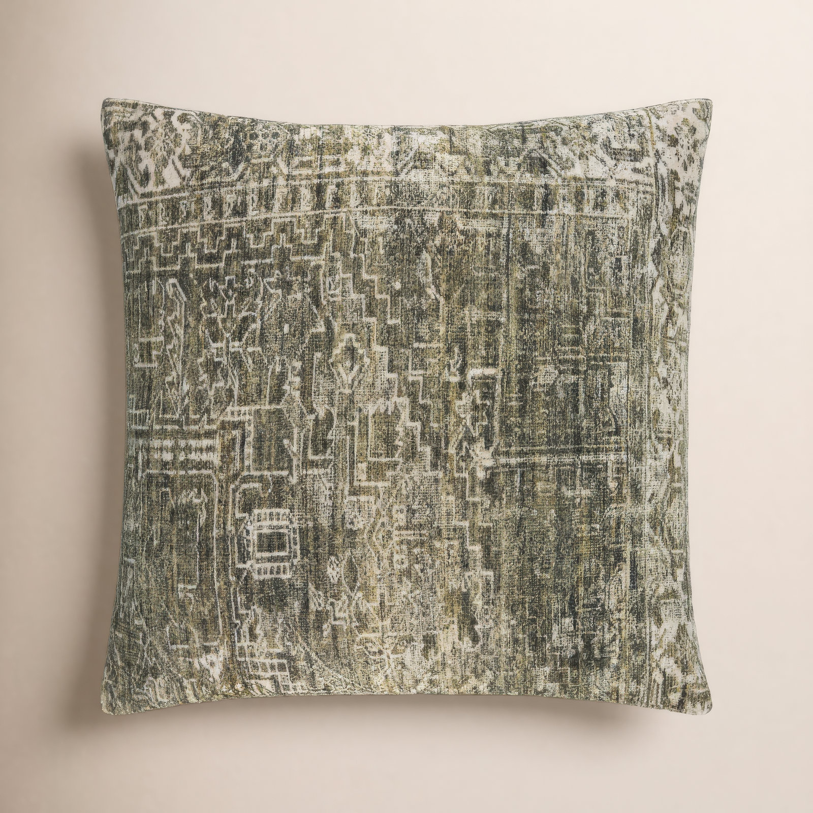 Galey Alix X Livabliss Toole Accent Pillow, Down, Green, 20"H x 20"W