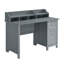 Bureau classique avec rangement, gris