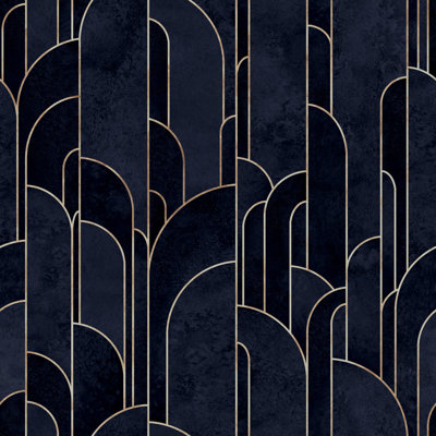 Art Deco Style - Wrapped Canvas Print