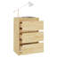 Goldmon 40cm W Solid Wood Bedside Table-655339015