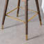 Ensemble de 2 tabourets de bar rembourrés en tissu Leland, bleu-782831464
