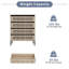 Commode verticale à 4 tiroirs Grille Style