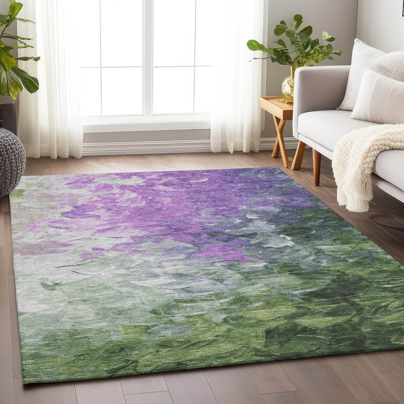 Tapis lavable intérieur / extérieur Braearis, 9 pi x 12 pi