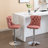 Felder Swivel Velvet Bar Stools with Adjustable Height-111647363-111647359