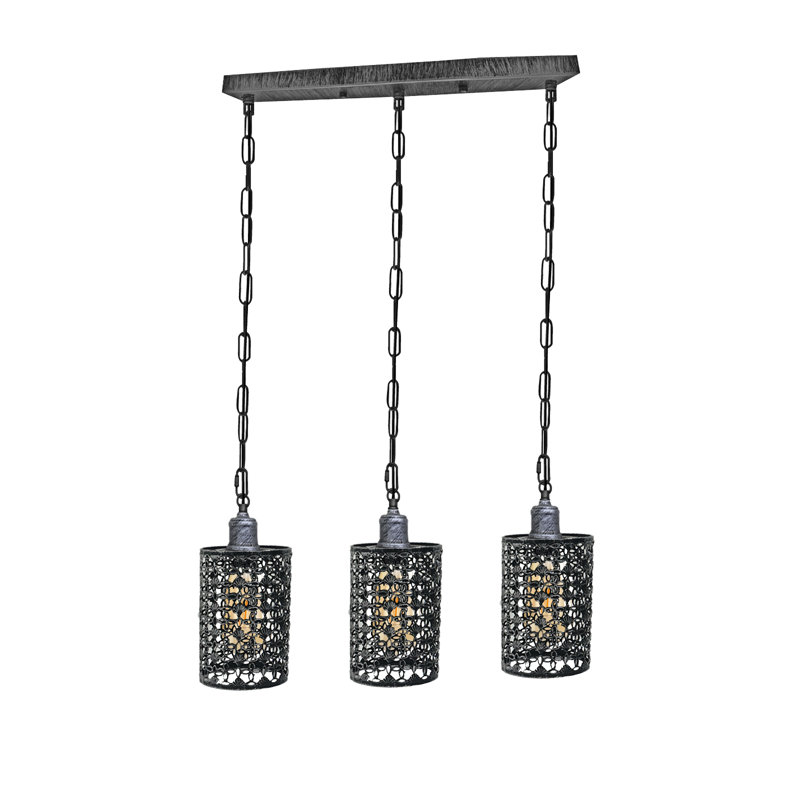 Timote 3 - Light Kitchen Island Pendant, Brushed Silver