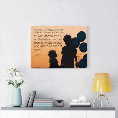 I Love God - Wrapped Canvas Print