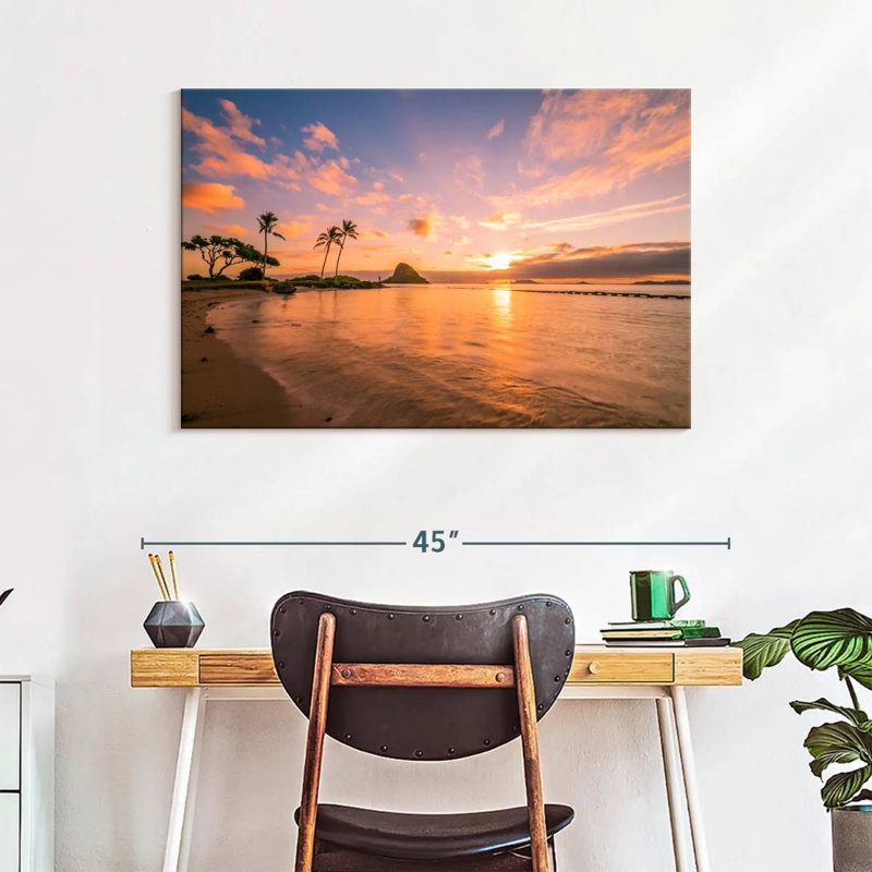 Coucher de soleil tropical Gillard Hawaii, H 26 po x l 39 po