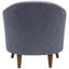 Fauteuil demi-tonneau en polyester capitonné de 30 po Navin-721501181