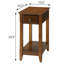 Plateau rectangulaire en bois avec un tiroir-1609188363