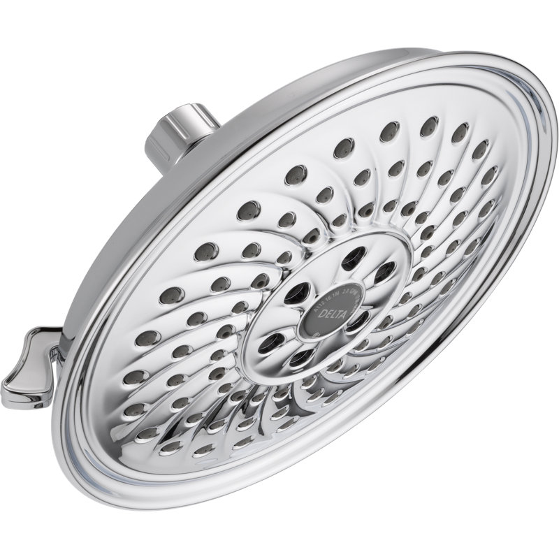 Pomme de douche fixe avec technologie H2okinetic, Chrome