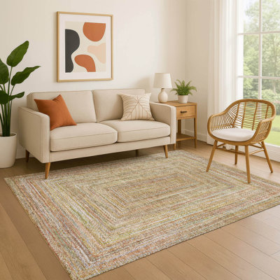Premium Machine Washable Lubbers AMF1726 Geometric Rug