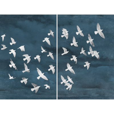 Birds In Flight Pair