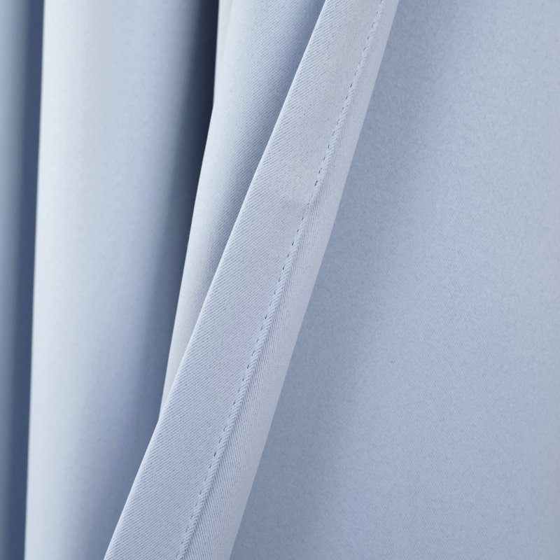 Lush Décor Insulated Grommet Blackout Blackout Curtains / Drapes Pair, 52" W x 84" L, Blue