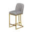 Ensemble de 2 chaises de bar pivotantes de style moderne avec un design simple et créatif