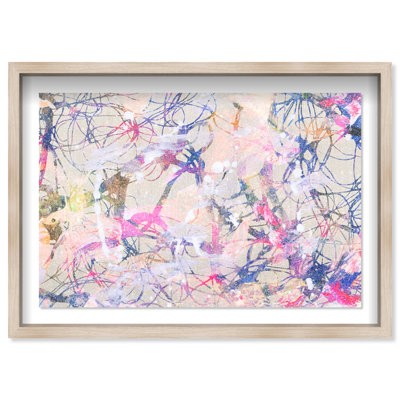 Jungle Walk Canvas Abstract Print by Oliver Gal, Black Frame, 15 x 10