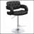 Black Adjustable Bar Stool
