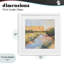 «Painted Plateau River Reflection», reproduction encadrée sous verre, par Petal Prints Design-130820545-130820550