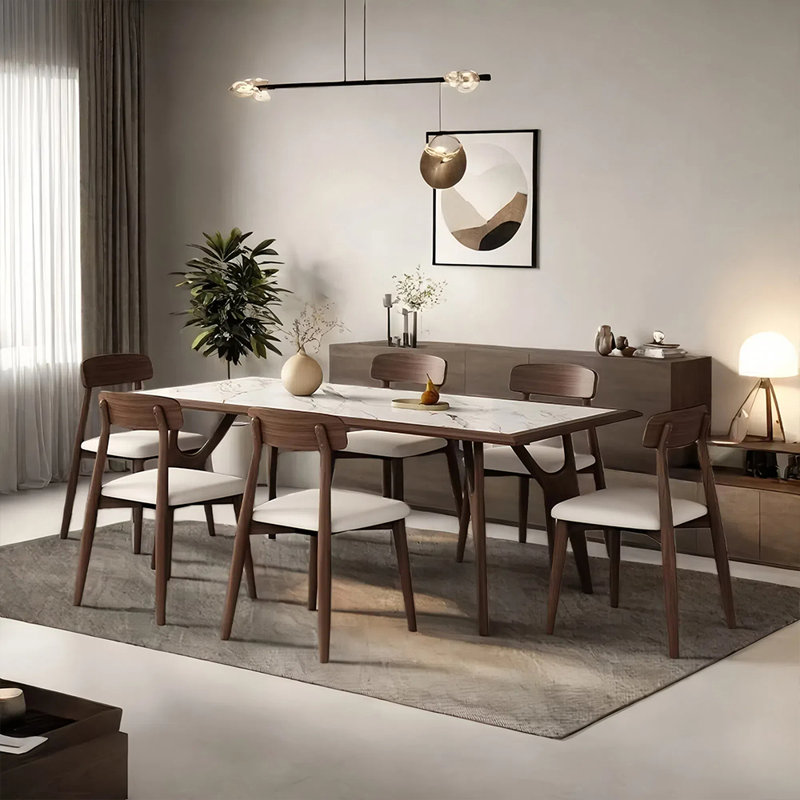 Ensemble de table de salle à manger et de chaises, H 29,52 po x L 62,99 po x l 31,49 po