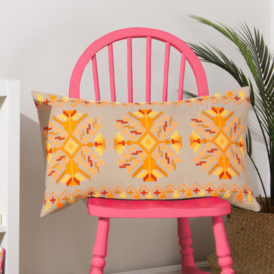 Kalina Geometric Rectangular Cushion