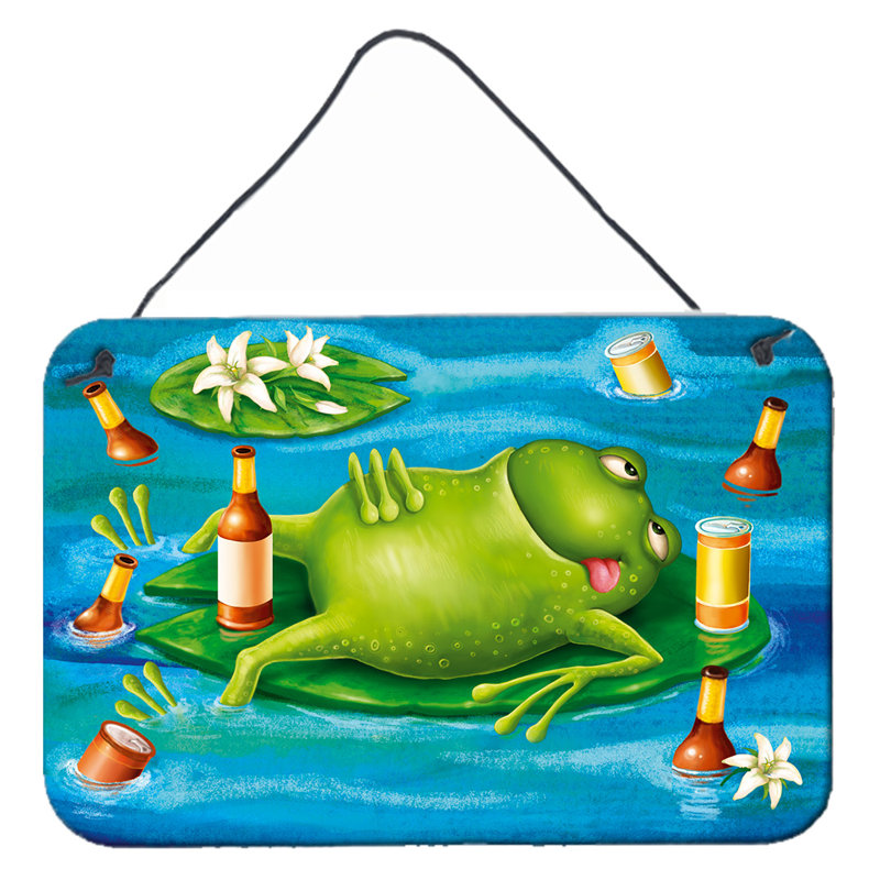 Décoration murale grenouille boisson