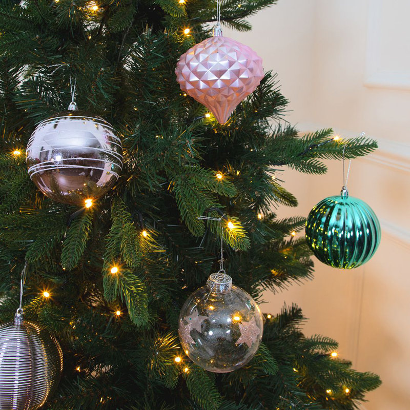 10cm Solid Colour Shatterproof Bauble, Multicolor