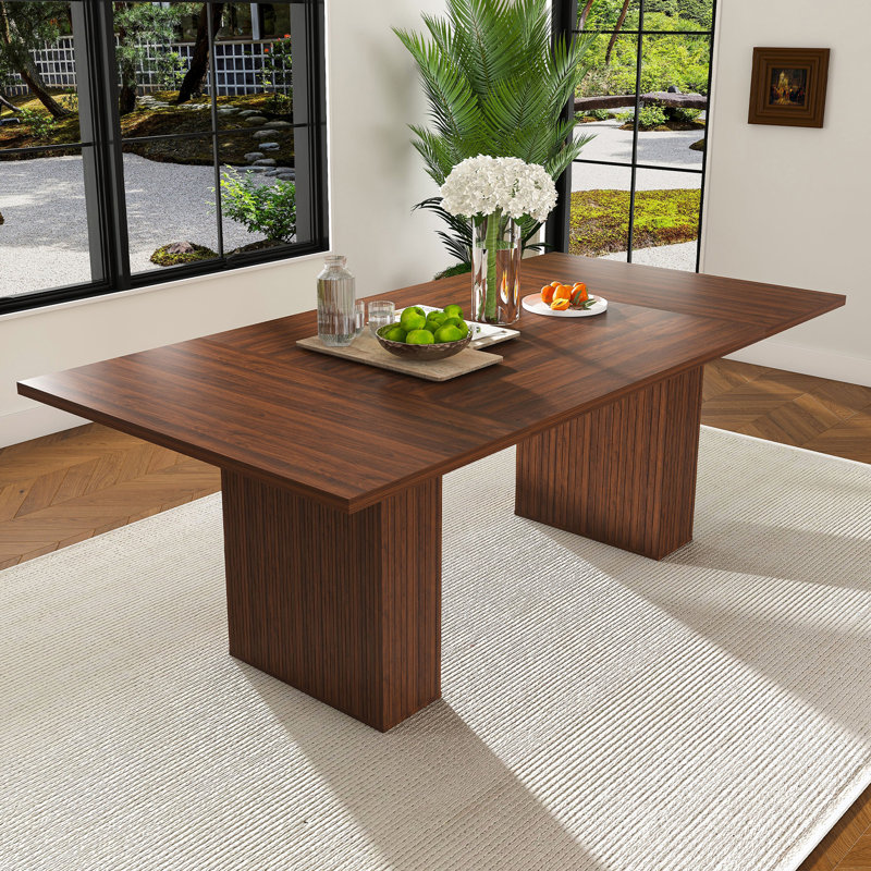Table de salle à manger avec base de rangement