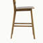 Tabouret de bar en bois avec finition noyer, ensemble de 2