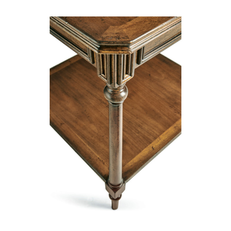 Country Farmhouse Solid Wood End Table