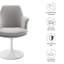 Fauteuil pivotant en velours Lippa Performance-105239668-105239672