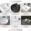 Drain escamotable pour meuble-lavabo de salle de bain avec couvercle en céramique noire STY sujets Élan-114825719