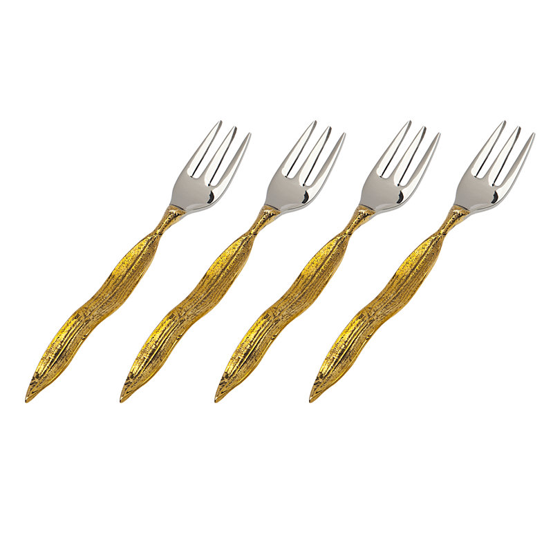 Fourchettes à dessert froissées