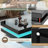 High Gloss Minimalist Design With LED Lights-626665886