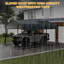 Metal Carport With Galvanized Steel Roof, Heavy Duty Metal Roof Carport With Enhanced Base, Tall Kits Garage For Tractors, Trucks, Boats, Cars-311664182