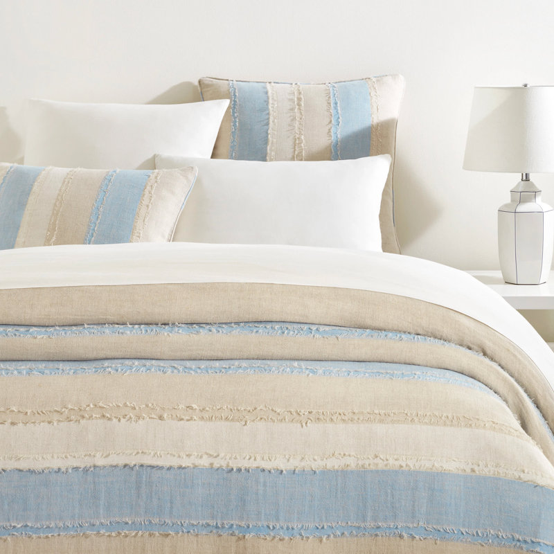 Moon Hills Linen Sham, Euro, Lapis