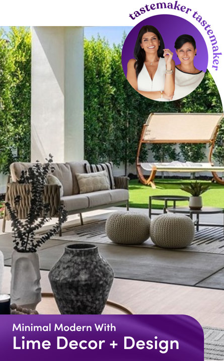Tastemakers with Minimal Modern with Lime Decor + Design.