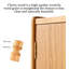 Scandinavian Solid Wood Kitchen Combination Storage Food Cabinet