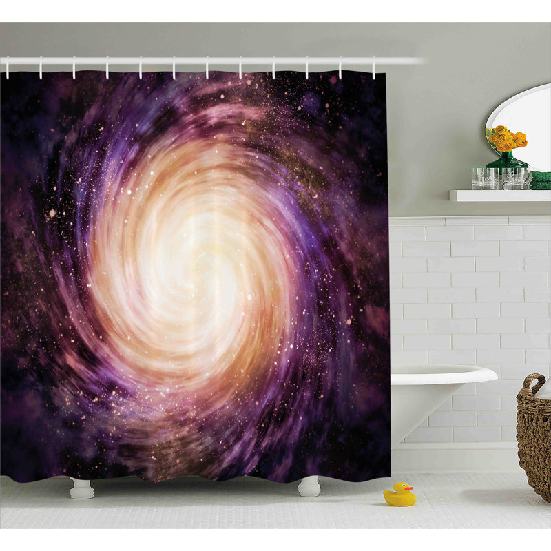 Shower Curtain with Hooks Included, 75" H x 69" W