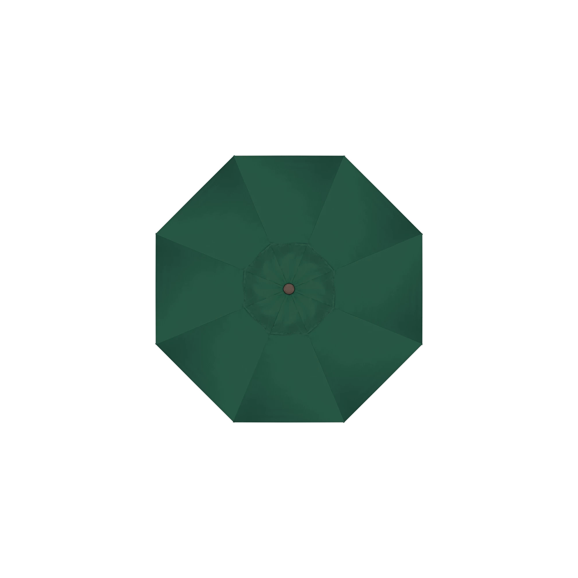 90'' Outdoor Umbrella, Hunter Green Performance, Olefin, Black