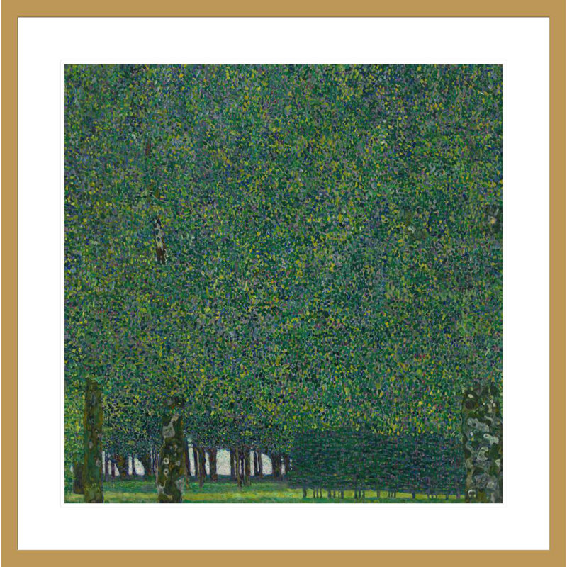 «The Park» par Gustav Klimt - estampe numérique encadrée, H 33,54 po x l 33,5 po