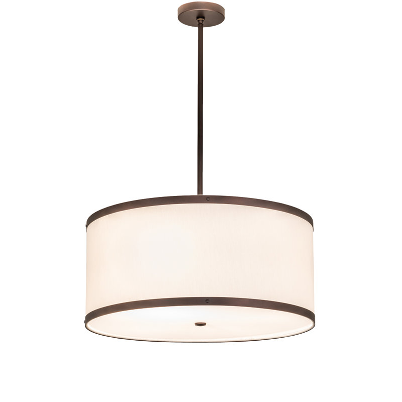 Luminaire suspendu tambour 4 lumières Cilindro