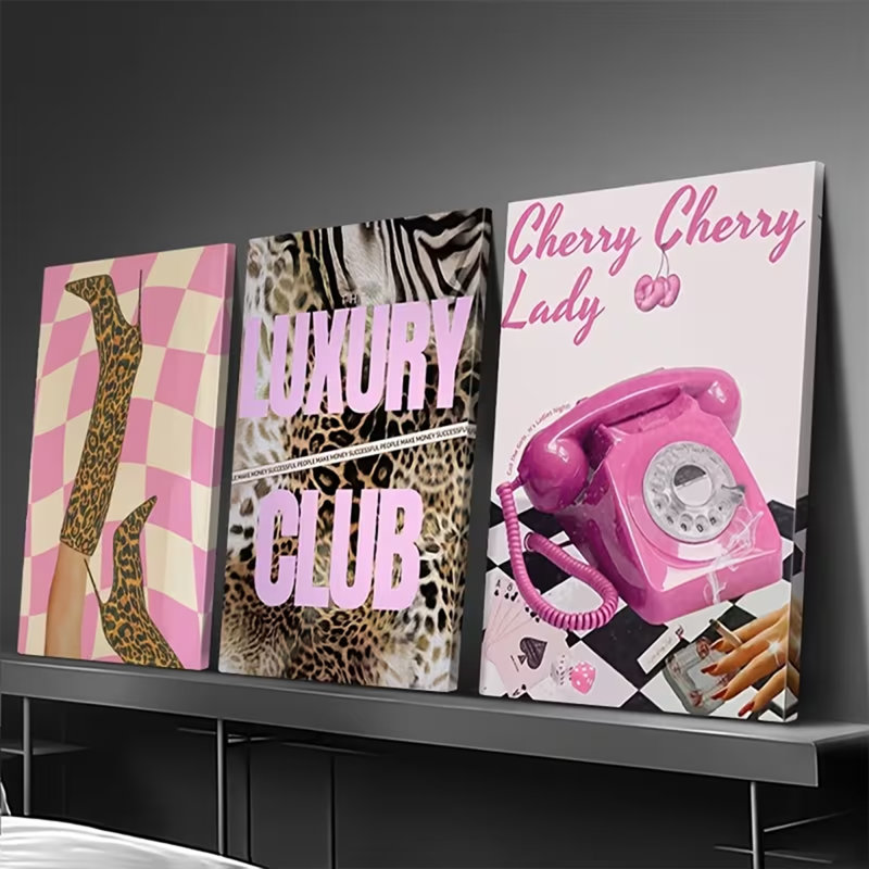 3 Piece Wrapped Canvas Wall Art, 30 cm H x 60 cm W