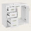 Meuble-lavabo sur pied 36 po avec lavabo en céramique, structure en bois massif, 3 tiroirs, portes à fermeture en douceur-1625271841-1625271840