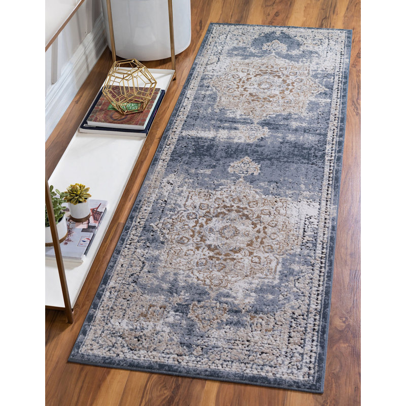 Parrado Ikat Indoor Rug, Runner 2'2" x 6'7"