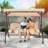 Fassold Outdoor Patio Swing Chair for 3 People, with Removable Cushion and Convertible Canopy-868087224