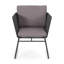  2 fauteuils d'extérieur en osier 2 pièces, coussins gris avec structure en métal robuste, sièges de patio élégants et confortables pour les espaces de jardin, de balcon ou de piscine
