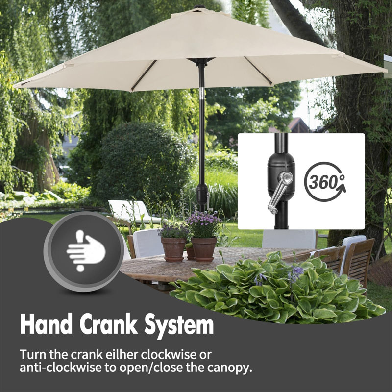 270cm Tilt Market Parasol