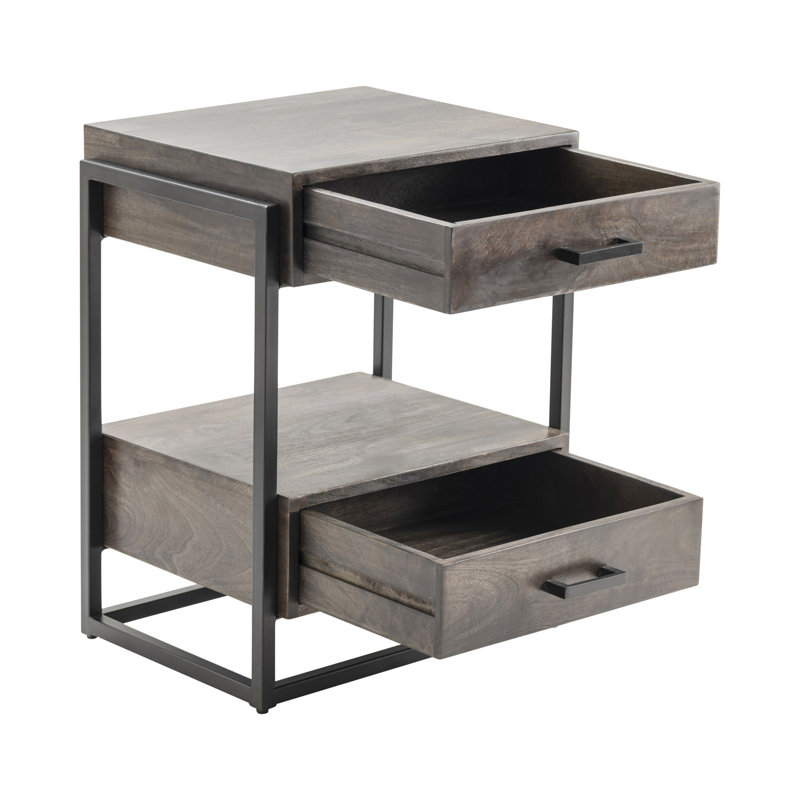 Table d'appoint à deux tiroirs