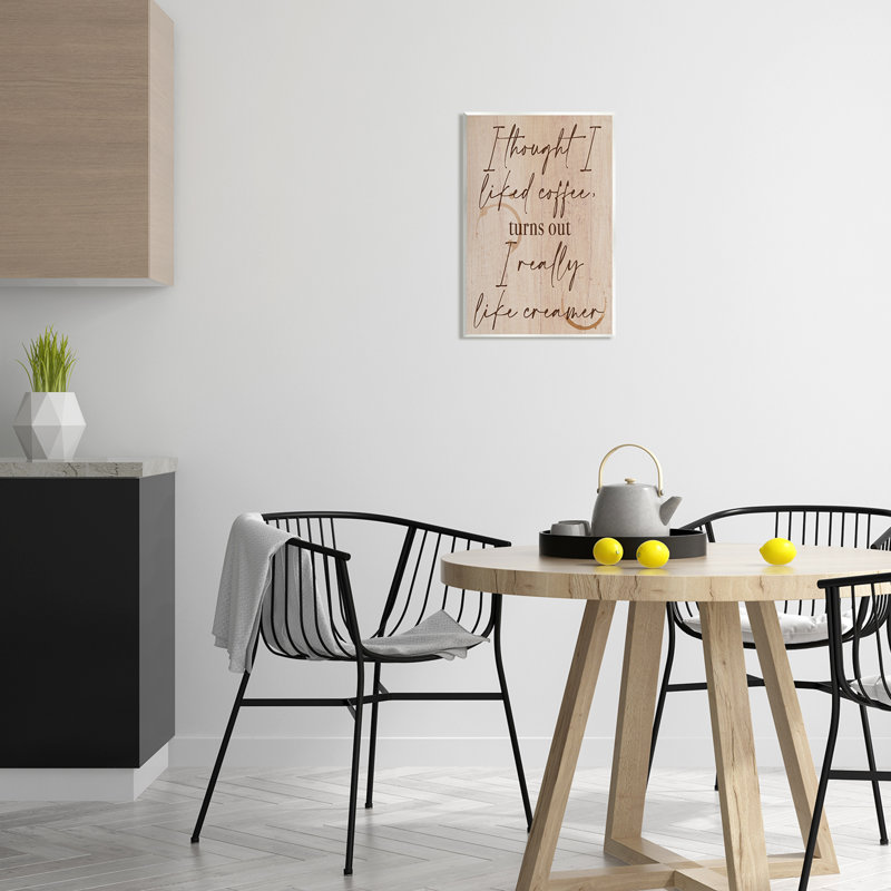 «Thought I Like Coffee Coffee» par Lil 'Rue, impression, H 19 po x l 13 po x P 0,5 po, Mdf