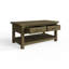 Almerton 2 Drawer Storage Coffee Table With Open Shelf – Solid Reclaimed Natural Pine
